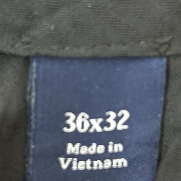 Croft & Barrow Men's Brown Dress Pants Size 36x32 Pleated Front Rolled Cuff Hem - Picture 7 of 13